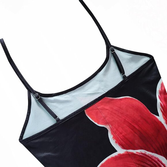 Summer Wedding Guest Dress Floral Maxi Tropical Vacation Beach Elegant - Picture 6 of 6